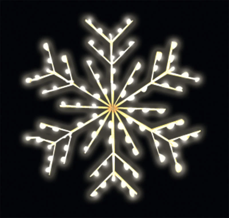 LED Deluxe Ice Snowflake Pole Mount 1 LED Deluxe Ice Snowflake Pole Mount