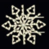 5' LED Diamond Snowflake Pole Mount