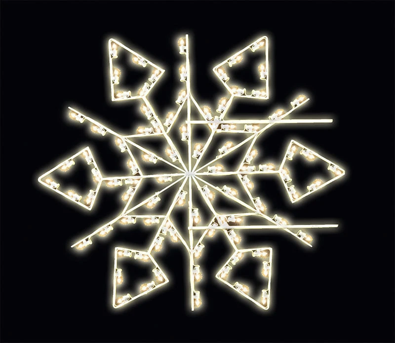 5' LED Diamond Snowflake Pole Mount 1 5' LED Diamond Snowflake Pole Mount