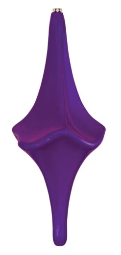 12" Long Diamond Finial Ornament -Commercial Christmas Supply long diamond finial purple