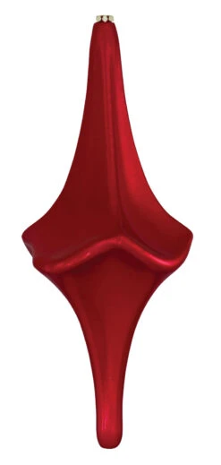 12" Long Diamond Finial Ornament -Commercial Christmas Supply long diamond finial red
