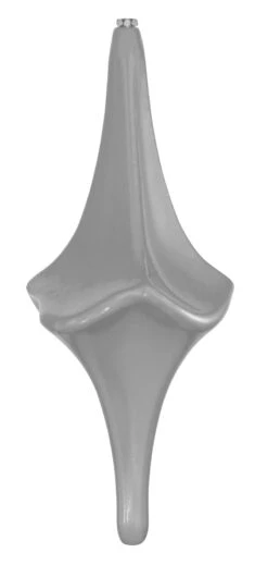 12" Long Diamond Finial Ornament -Commercial Christmas Supply long diamond finial silver