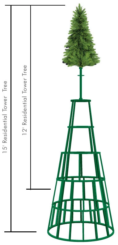 Residential Tower Christmas Tree 4 Residential Tower Christmas Tree - Image 4