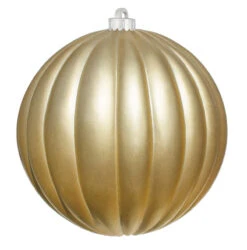 Ribbed Commercial Ornaments (Set Of 12) 2 Sizes, 3 Styles