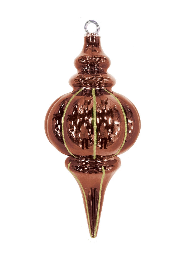 10.25" Striped Finial Ornament (Set Of 12) 4 10.25" Striped Finial Ornament (Set Of 12) - Image 4