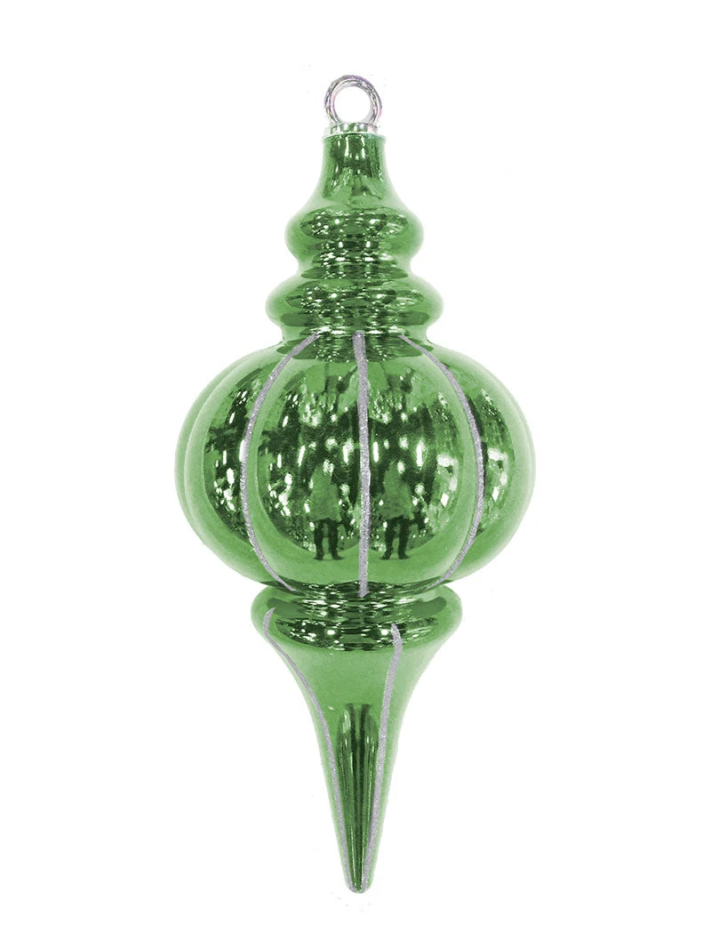10.25" Striped Finial Ornament (Set Of 12) 5 10.25" Striped Finial Ornament (Set Of 12) - Image 5