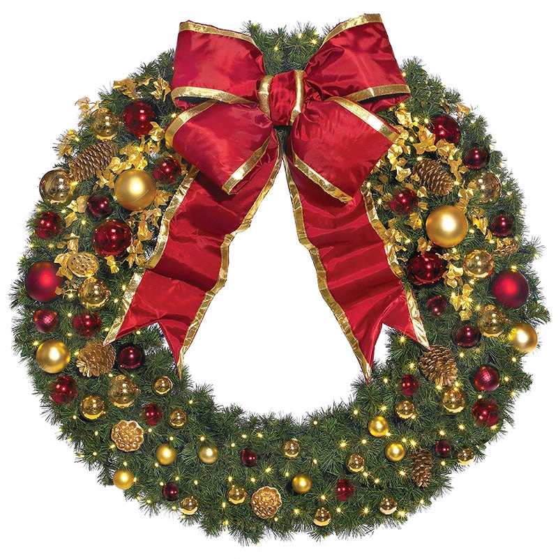 Traditional Decorated Commercial Wreath 1 Traditional Decorated Commercial Wreath