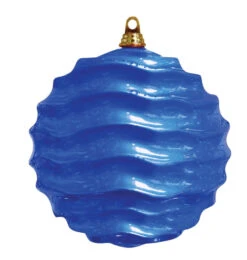 Commercial Wave Ornaments (Set Of 4) 3 Sizes -Commercial Christmas Supply wave ornament ocean blue